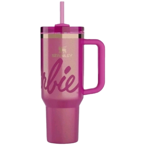 Barbie X Stanley 40 oz Quencher Tumbler NWT - Picture 1 of 7